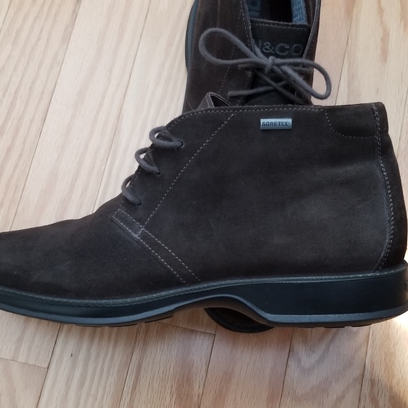 Men's Suede Leather Lace up Gore-Tex Ankle Chukka Boots - Picture 7 of 11